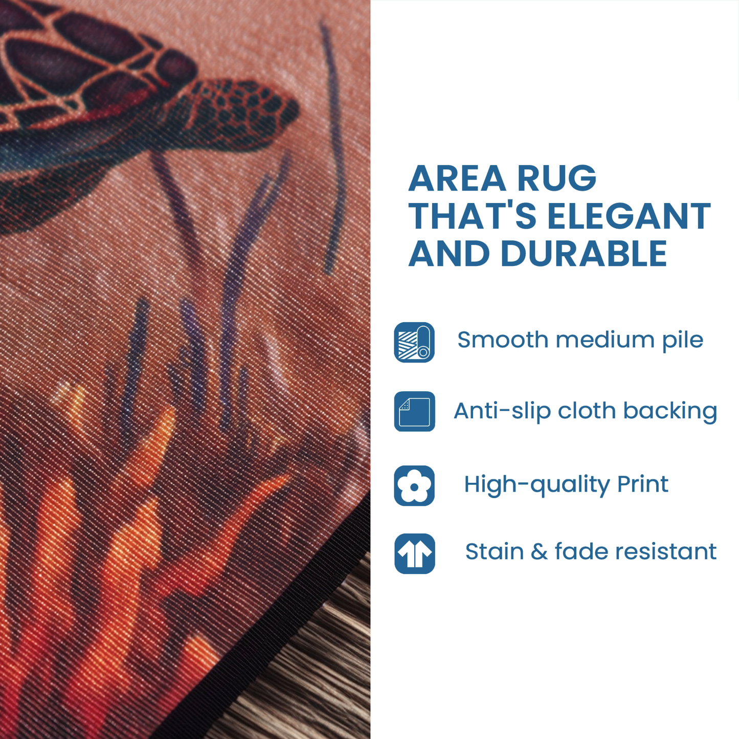 Serene Turtle Area Rug NCU0NT10061