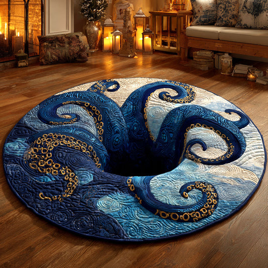 Abyss Tentacles Quilted Round Mat NCU0TV397
