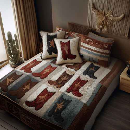 Adobe Trail Stories 3-Piece Quilted Bedding Set NCU0TP0073