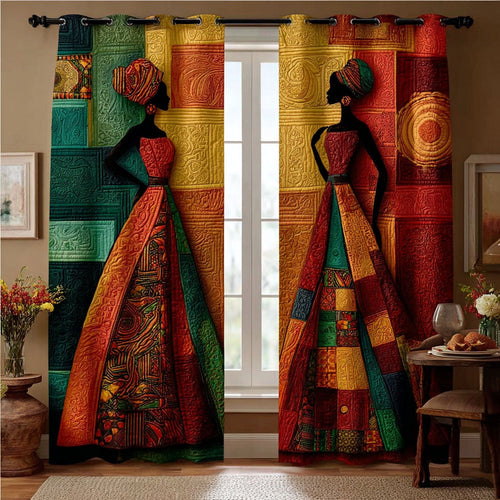 African Grace Quilted Curtains NCU0TN226