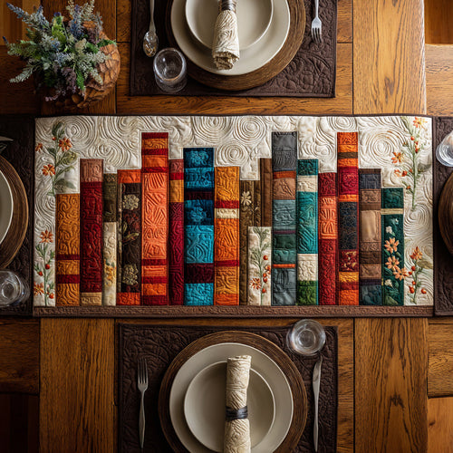 Aisle Book Quilted Table Runner NCU0HNH348