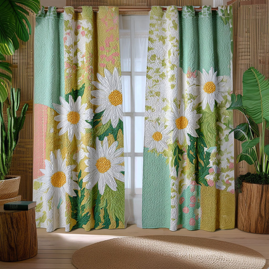 Alpine Daisy Dream Quilted Curtains NCU0TP0112