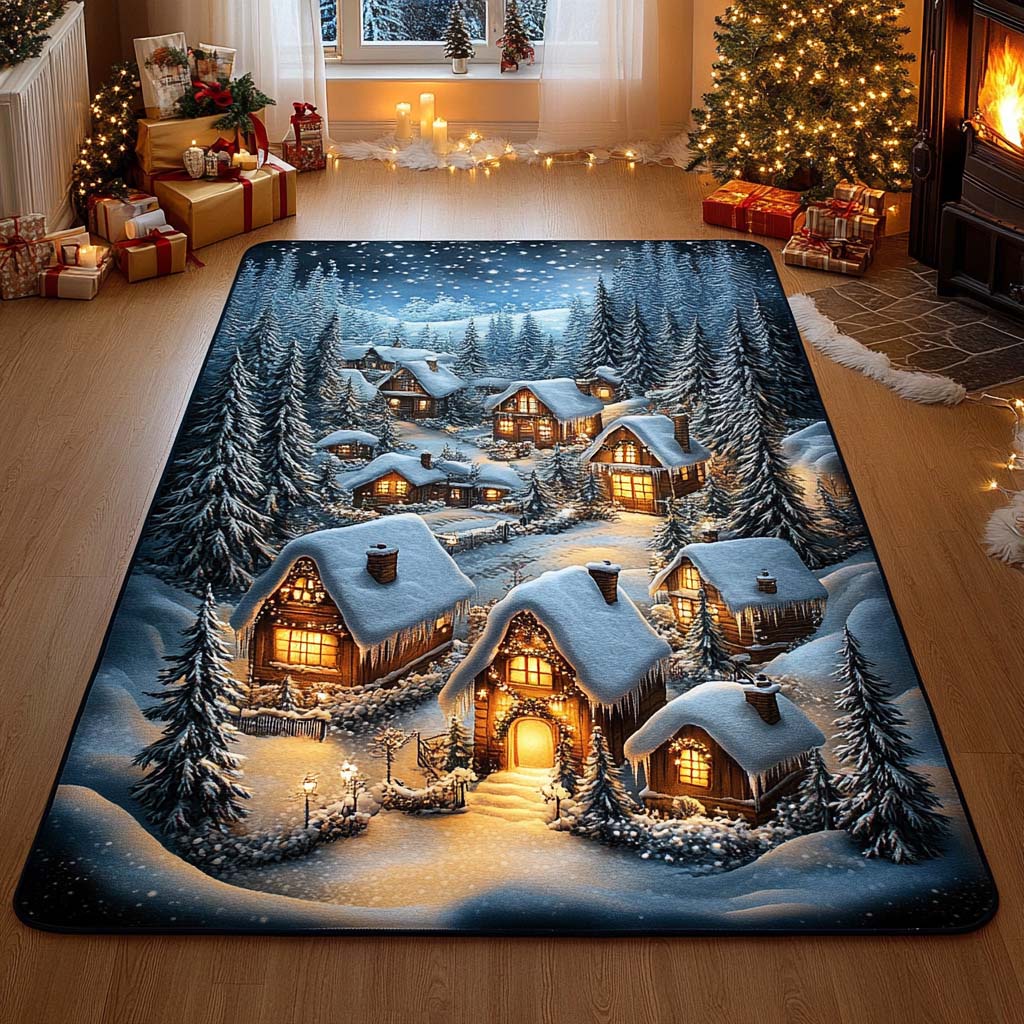 Alpine Glow Christmas Area Rug NCU0QQ093