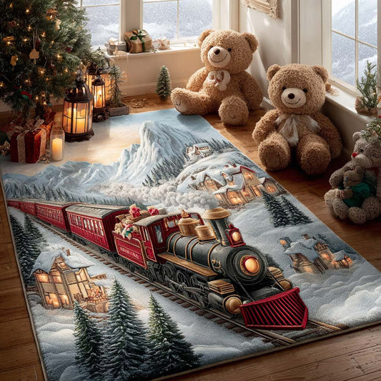 Alpine Holiday Train Area Rug NCU0QQ144