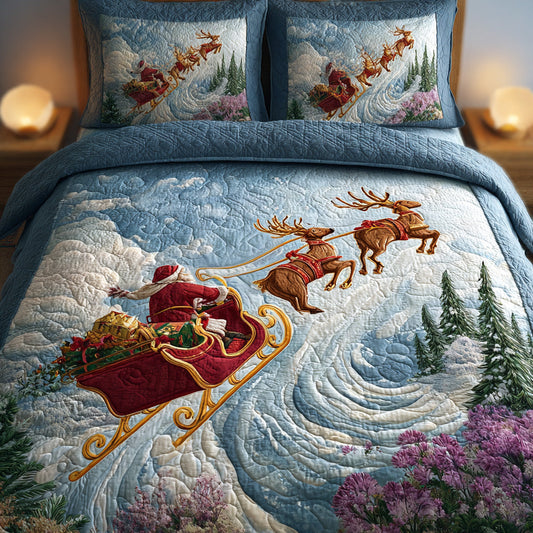 Alpine Sky 3-Piece Quilted Bedding Set NCU0DH386