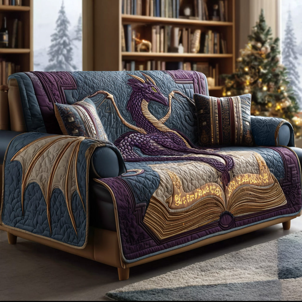 Amethyst Spellkeeper Quilted Sofa Cover NCU0DH445