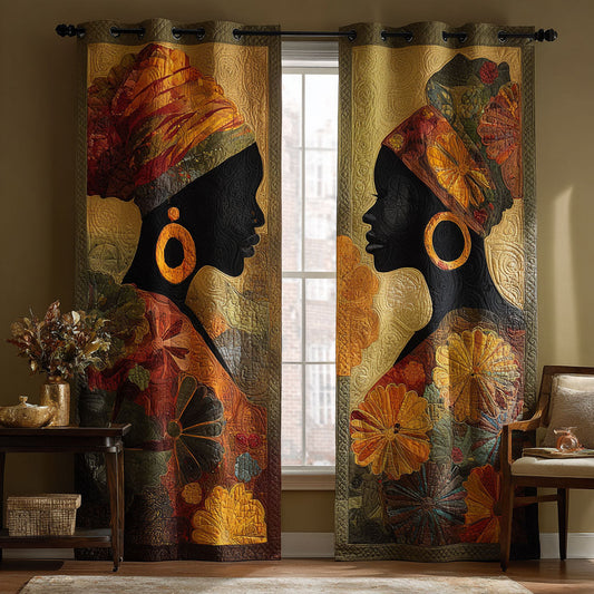Ancestral Glow Quilted Curtains NCU0TN227