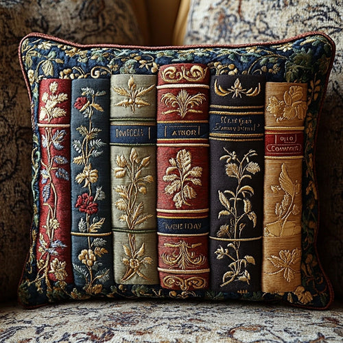 Antique Library Quilted Pillow Case NCU0PT4830