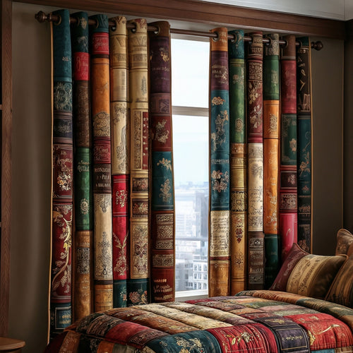 Antique Reading Room Quilted Curtains NCU0TP0158