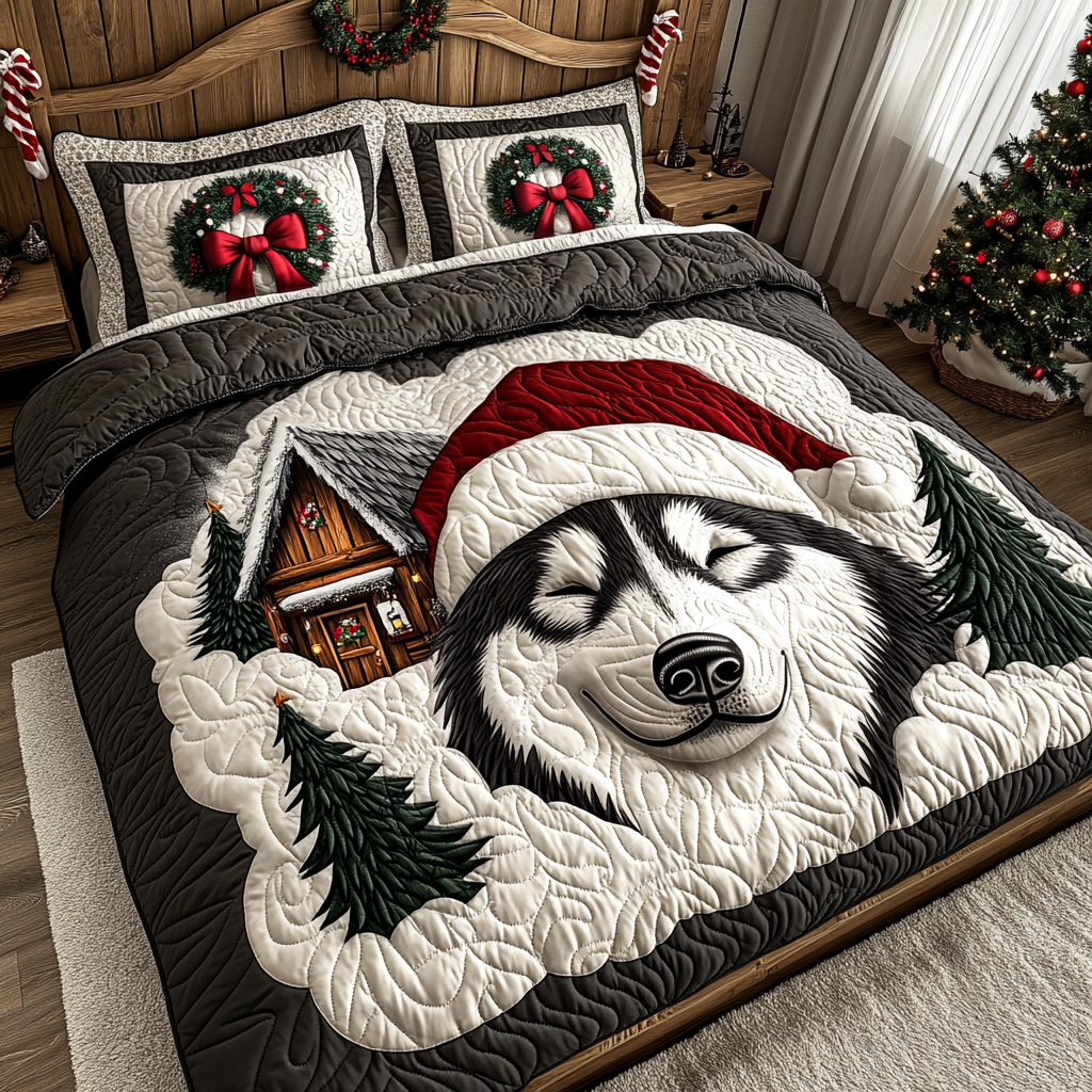 Arctic Dreams 3-Piece Quilted Bedding Set NCU0NL039