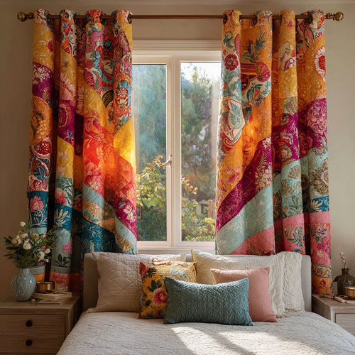 Aurora Sands Quilted Curtains NCU0DH731