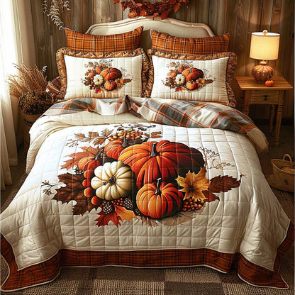 Autumn Bounty 3-Piece Quilted Bedding Set NCU0QQ017