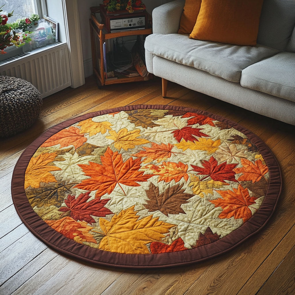 Autumn Glow Quilted Round Mat NCU0DK9503