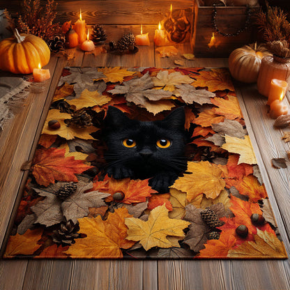 Autumn Leaf Cat Area Rug NCU0TD732