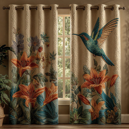 Autumn Lily Quilted Curtains NCU0DH667