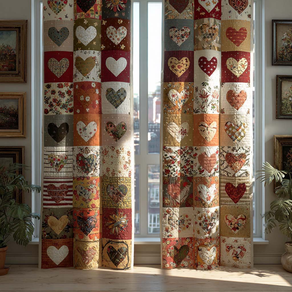 Autumn Love Quilted Curtains NCU0DX037