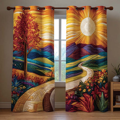 Autumn Tree Serenity Quilted Curtains NCU0QQ162
