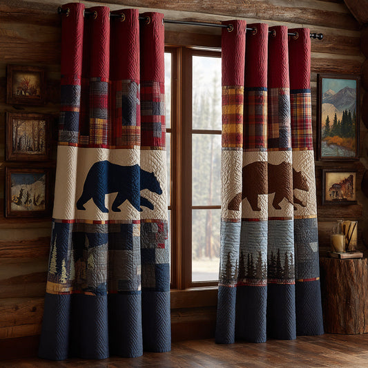 Backcountry Lodge Quilted Curtains NCU0DH761