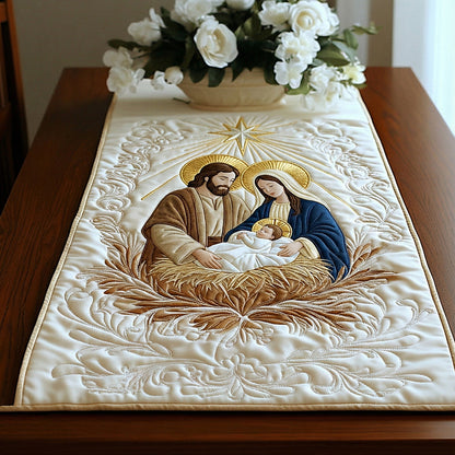 Bethlehem Grace Quilted Table Runner NCU0DH611