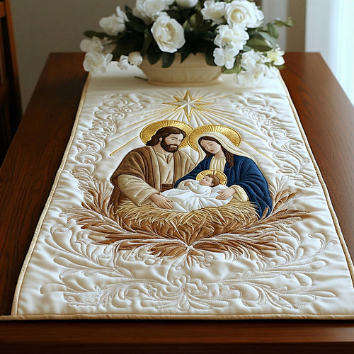 Bethlehem Grace Quilted Table Runner NCU0DH611