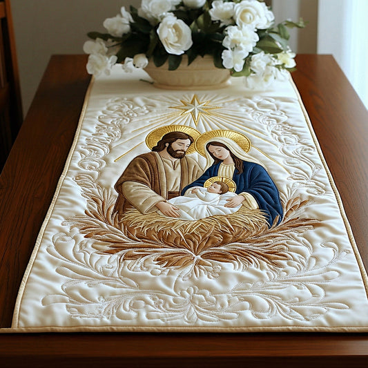 Bethlehem Grace Quilted Table Runner NCU0DH611