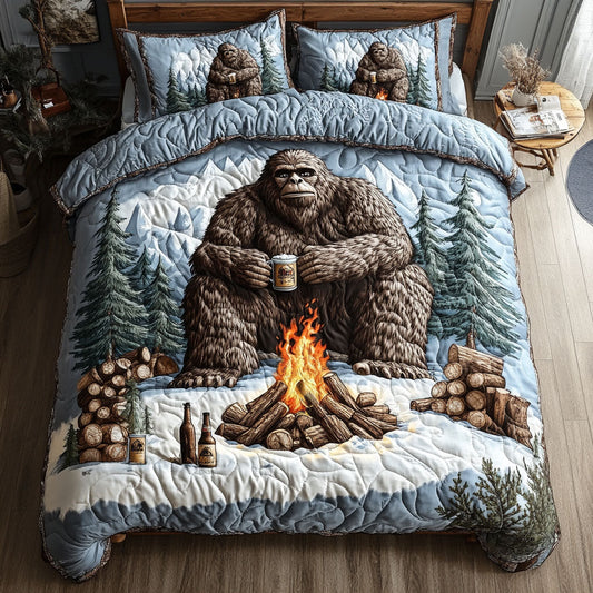 Bigfoot Journey 3-Piece Quilted Bedding Set NCU0DK7968