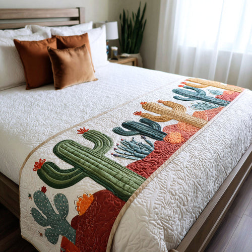 Blooming Desert Trail Quilted Bed Runner NCU0PT8767