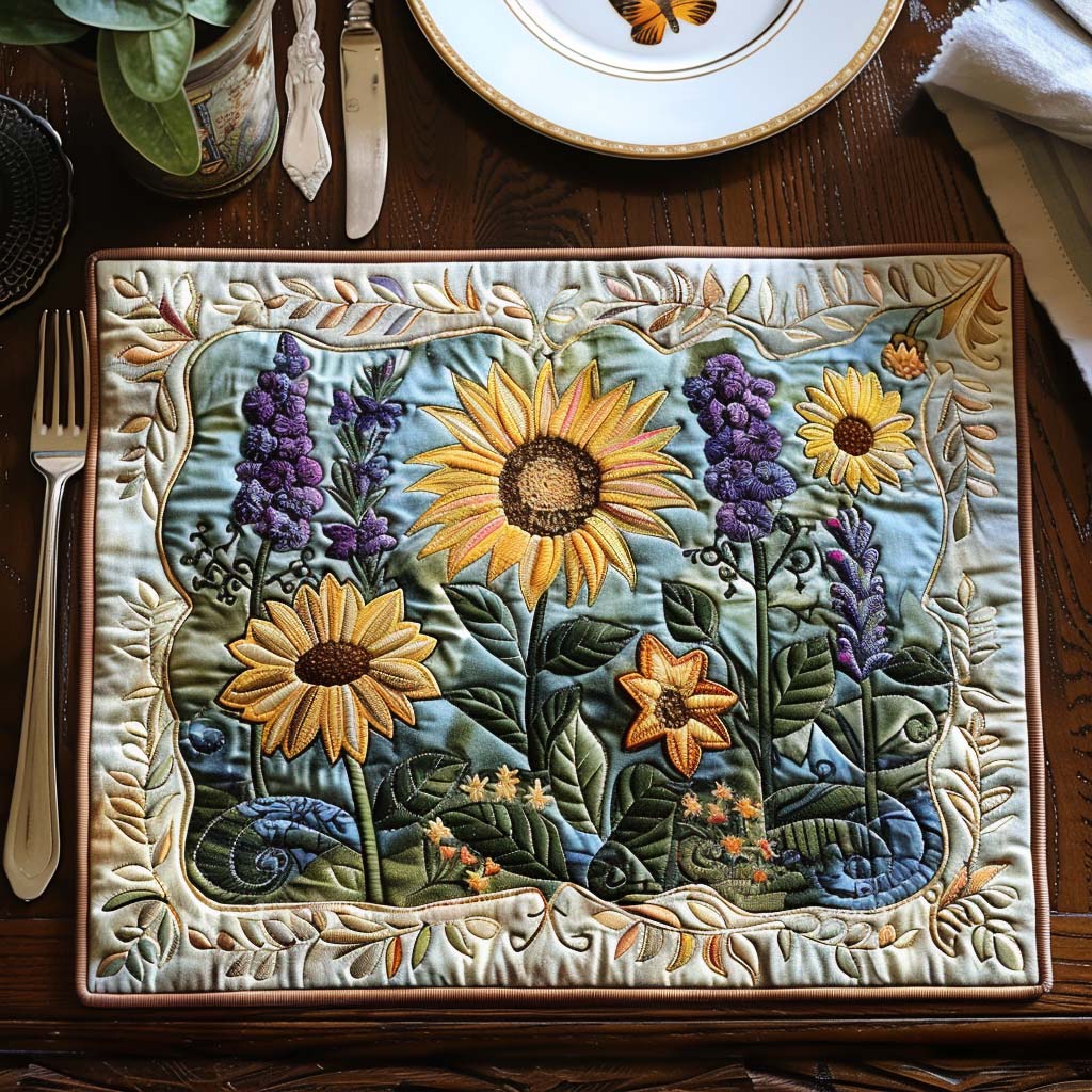 Blooming Garden Quilted Place Mat NCU0DV3166