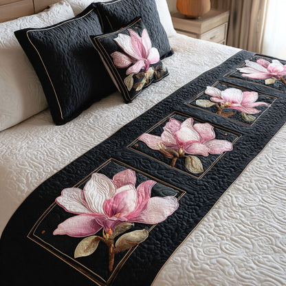 Blossom Magnolia Quilted Bed Runner NCU0TN170