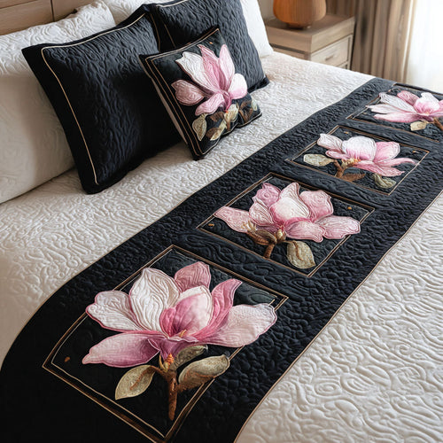 Blossom Magnolia Quilted Bed Runner NCU0TN170