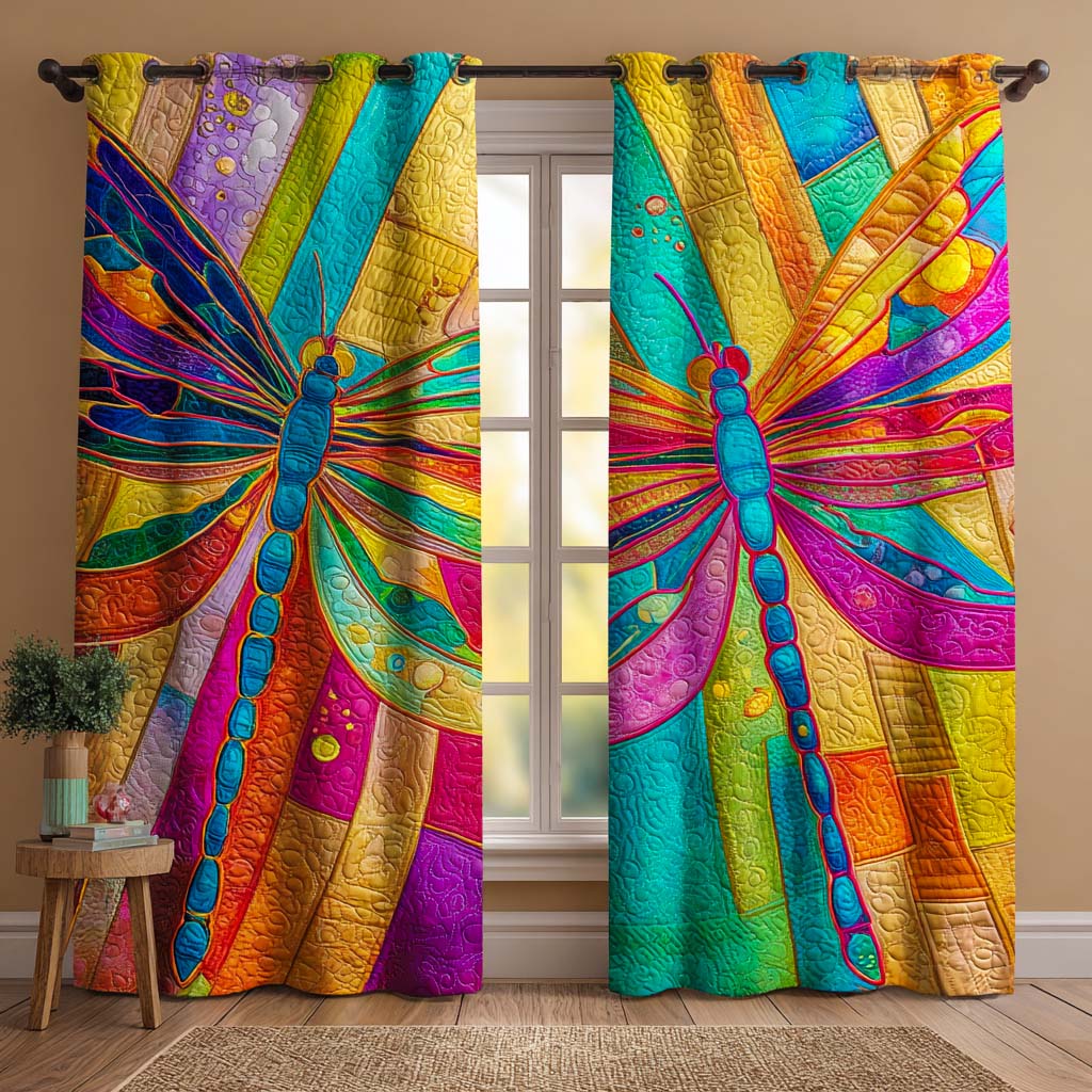 Blue Serenity Garden Quilted Curtains NCU0NXD863