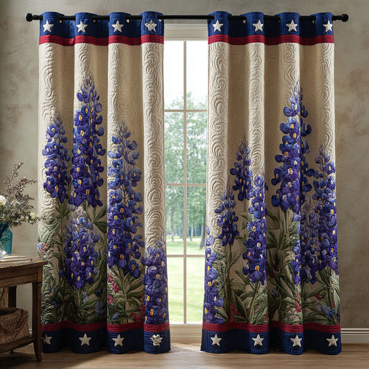 Bluebonnet Fields Quilted Curtains NCU0TN197