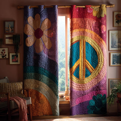 Boho Serenity Quilted Curtains NCU0VD035