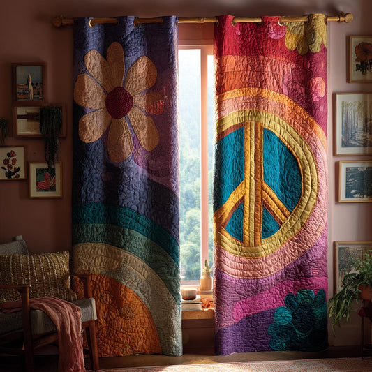 Boho Serenity Quilted Curtains NCU0VD035