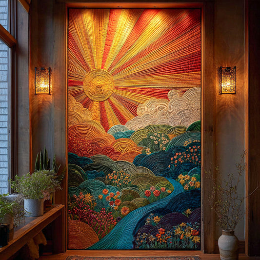 Bright Horizon Quilted Door Cover NCU0TN146