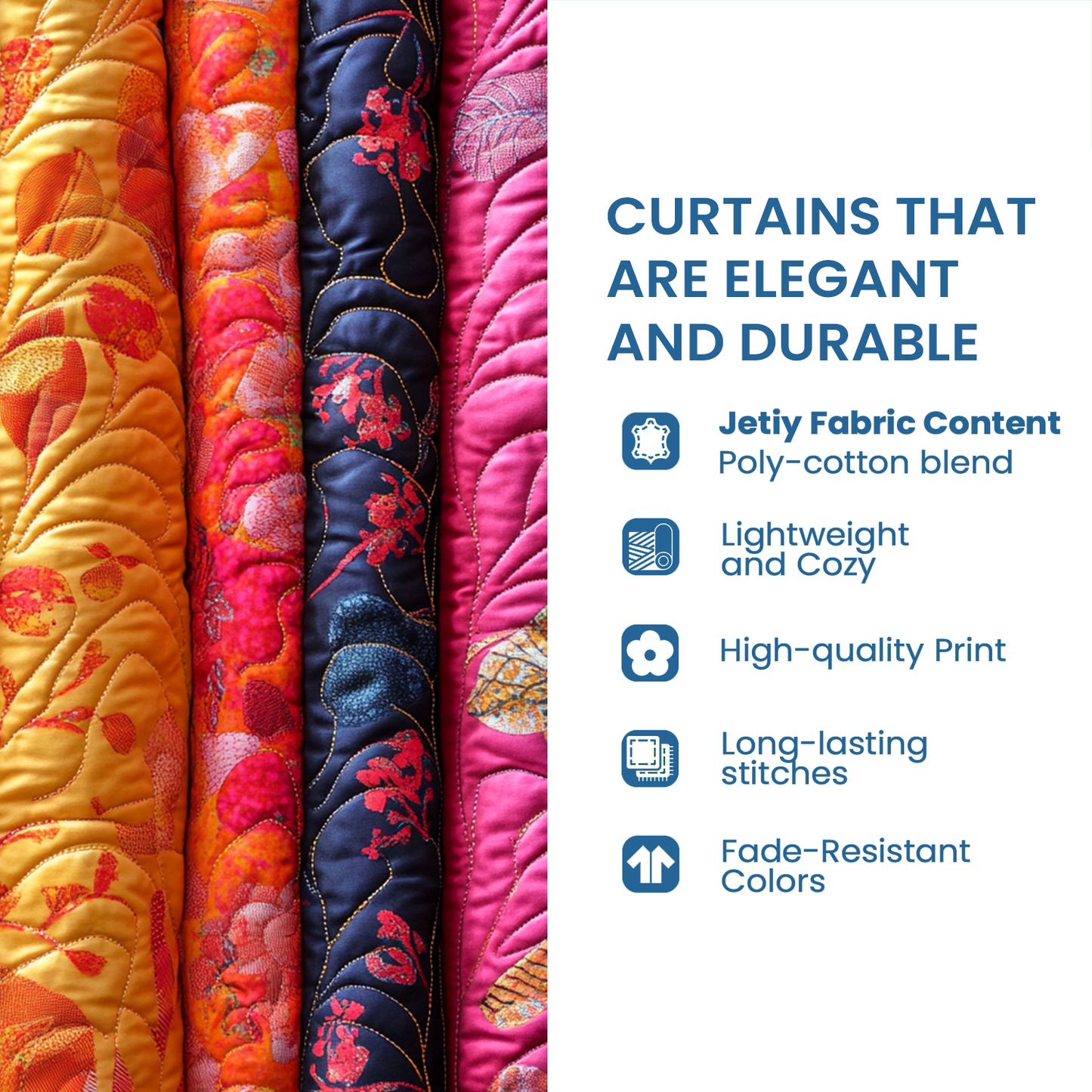 Vintage Hearts Quilted Curtains NCU0DX026