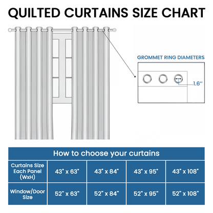 Cozy Evening Quilted Curtains NCU0TN39