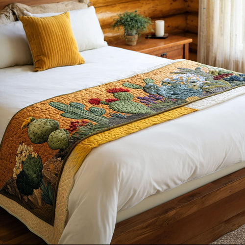 Cactus Bloom Quilted Bed Runner NCU0PT8597
