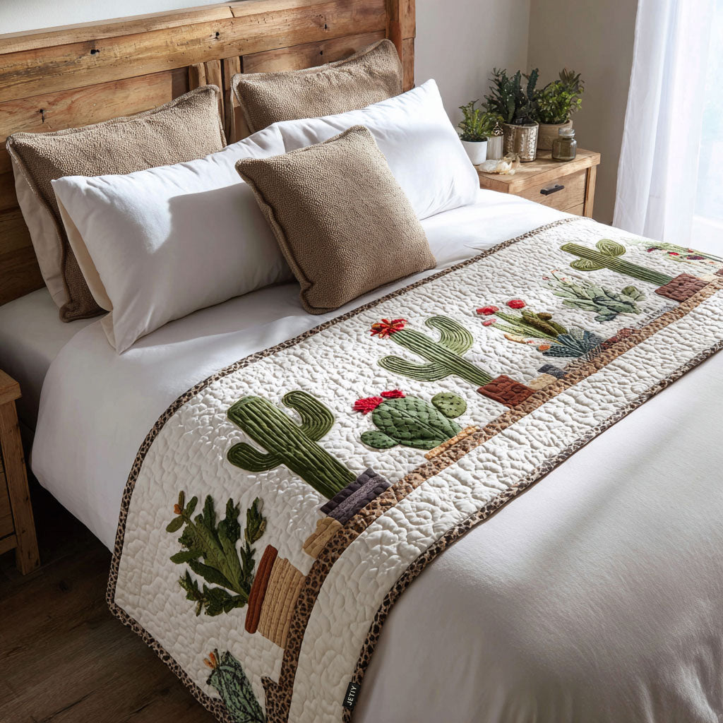 Cactus Cutie Quilted Bed Runner NCU0PT8625