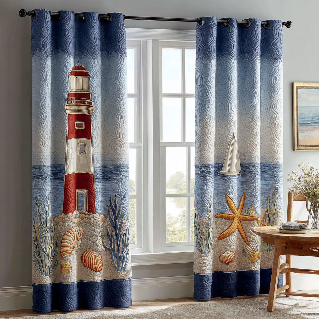 Calm Horizon Quilted Curtains NCU0TN216