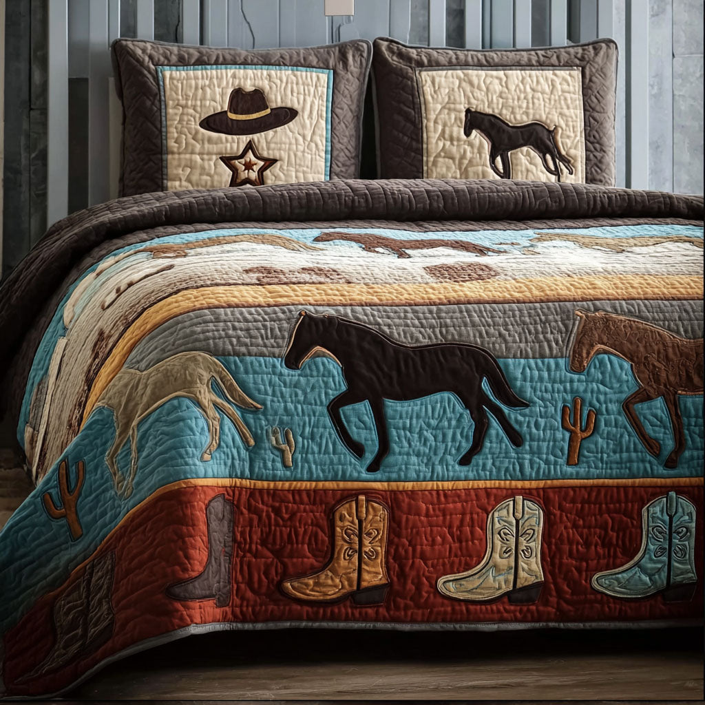 Canyon Wind Riders 3-Piece Quilted Bedding Set NCU0TP0075