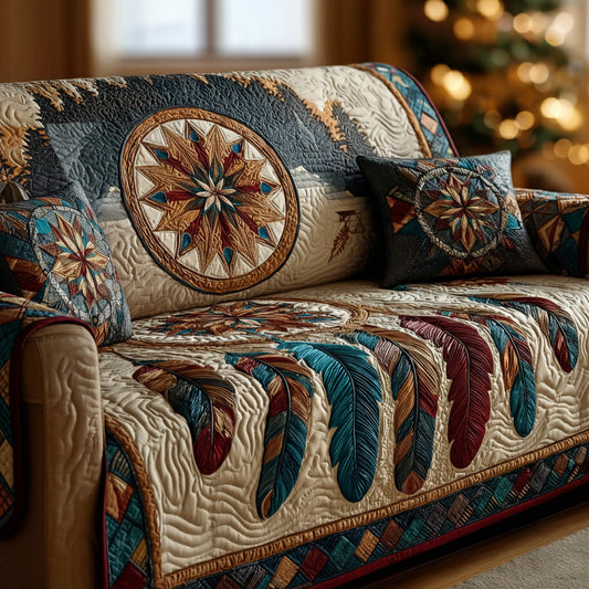 Cedar Sky Dream Quilted Sofa Cover NCU0DH532