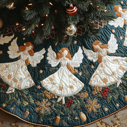 Celestial Carols Christmas Quilted Tree Skirt NCU0DV2270