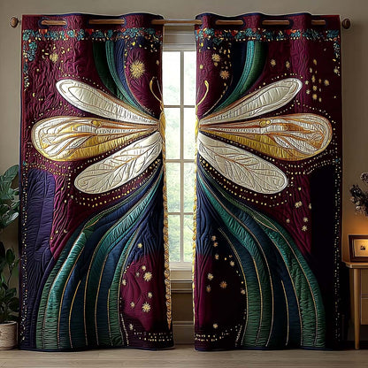 Celestial Dragonfly Quilted Curtains NCU0QQ175