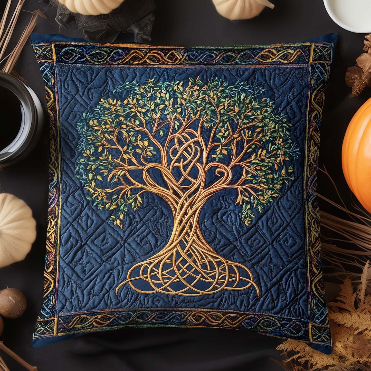 Celtic Roots Quilted Pillow Case NCU0NT2409