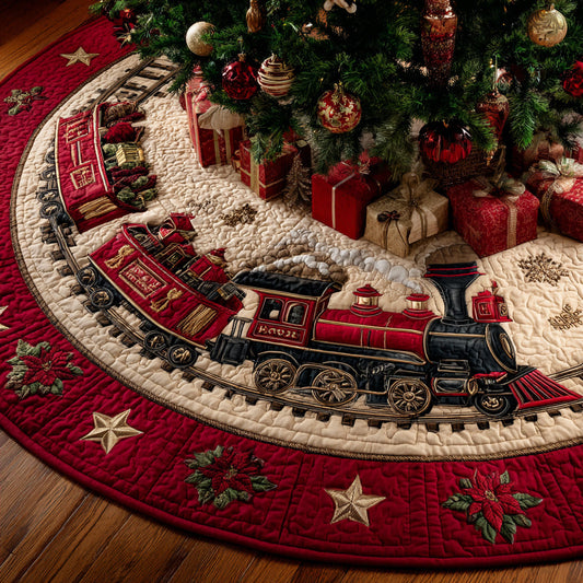 Christmas Express Christmas Quilted Tree Skirt NCU0DH394