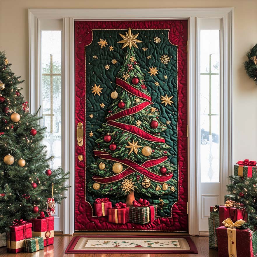 Christmas Glow Entrance Quilted Door Cover NCU0NL069