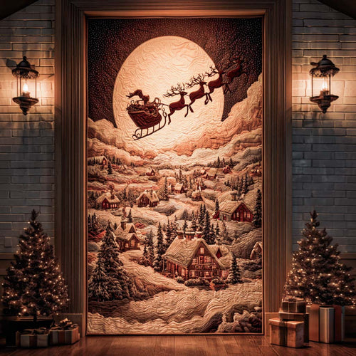 Christmas Nightscape Quilted Door Cover NCU0TN104