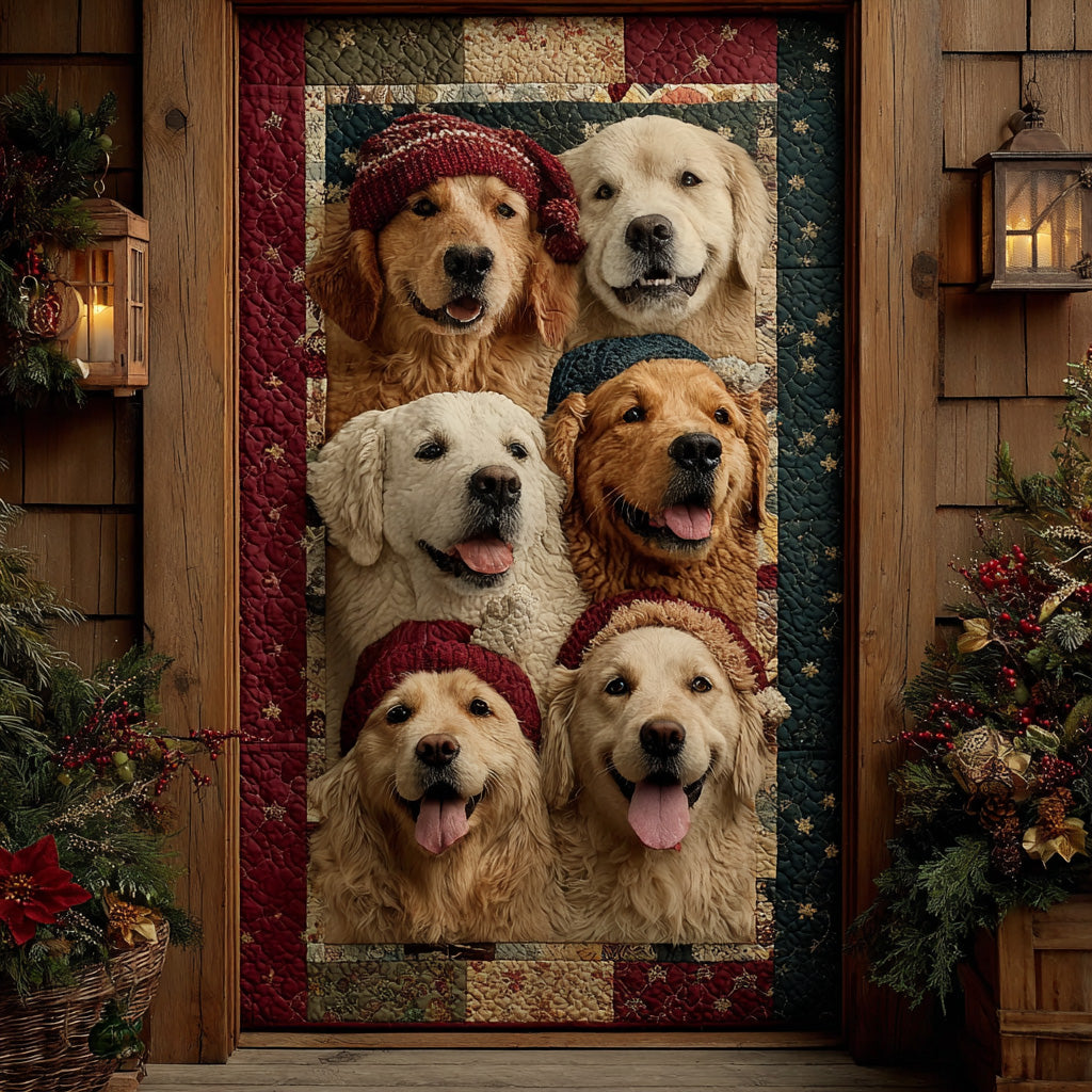 Classic Country Goldens Quilted Door Cover NCU0DH422