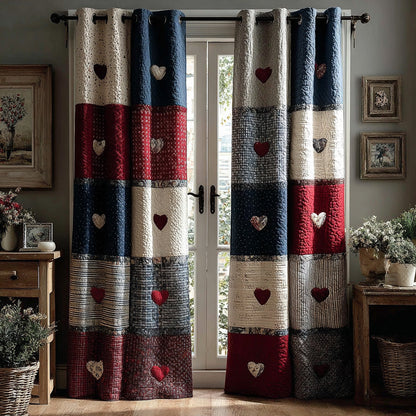 Classic Heart Quilted Curtains NCU0DH660